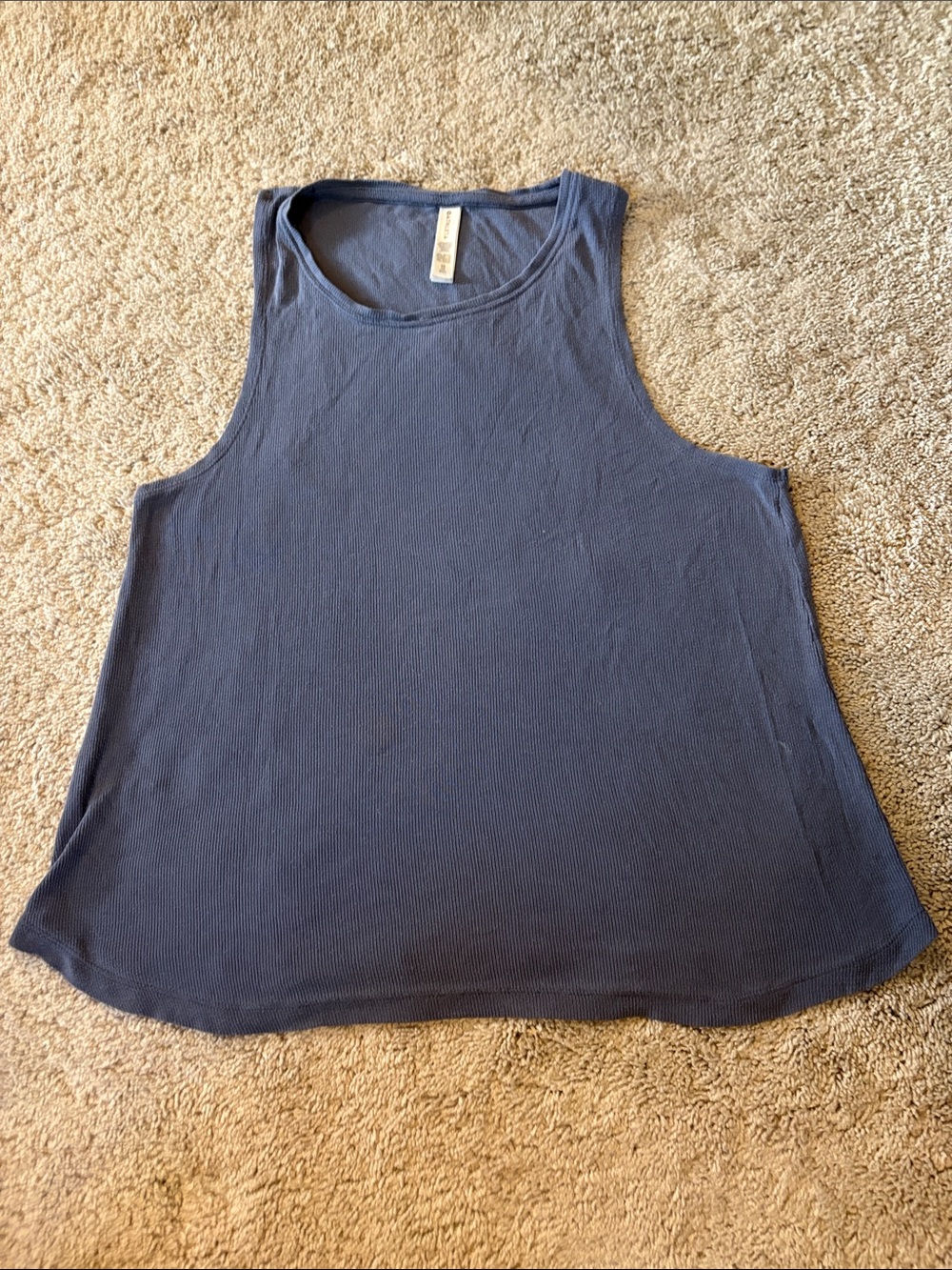 Athleta Navy Ribbed Lounge Set